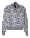 ATLAS MERINO TURTLE NECK PULLOVER in GREYS