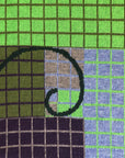 FIBONACCI SCARF IN EMERALD NAVY