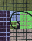 FIBONACCI SCARF IN EMERALD NAVY