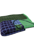 FIBONACCI SCARF IN EMERALD NAVY