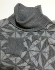 ATLAS MERINO TURTLE NECK PULLOVER in GREYS