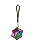 SELENE WRISTLET IN ICOSAHEDRON SHAPE METALLIC MIX LEATHER