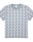 HEXA CREW NECK TEE IN GREY SILVER